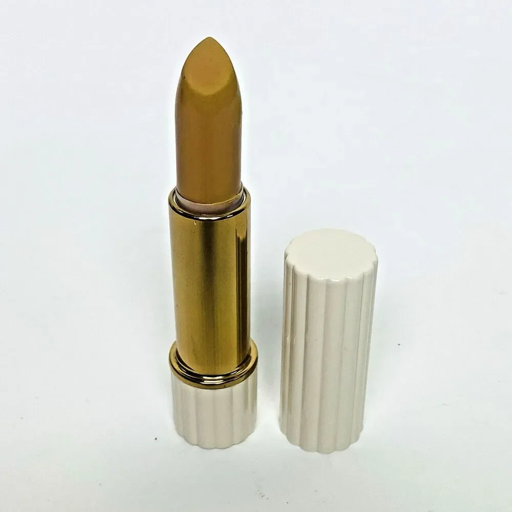 Estee Lauder Re-Nutriv Lipstick Palace Pink White Ribbed Tube Case Made in USA